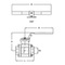 Ball valve Type: 7542 Stainless steel Internal thread (NPT) Class 300/600
